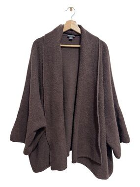 Betty Chow 100% Wool Textured Oversized Cardigan Women’s One Size Layer Cozy